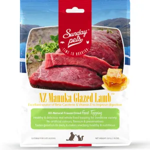 sunday pets - glazed lamb treats & topper (1.76 oz)