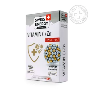 Swiss Energy, Vitamin C 500 mg   zinc 12 mg, 30 herbal capsules blister