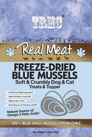 The Real Meat Company Freeze Dried Blue Mussels Dog Treats, 2.5oz
