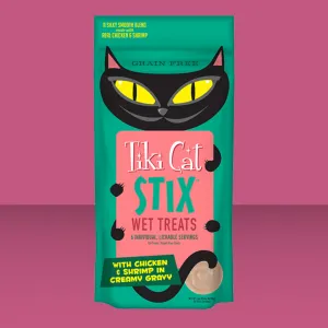 Tiki Cat Stix Mousse Treats Chicken & Shrimp 3oz