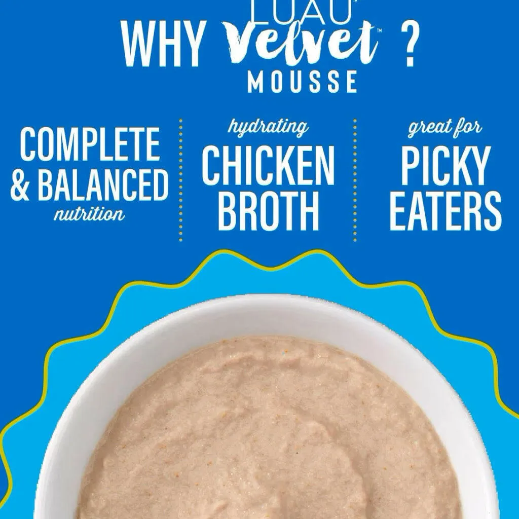 Tiki Cat Velvet Mousse Chicken Salmon (2.8 oz x 12 pouches)