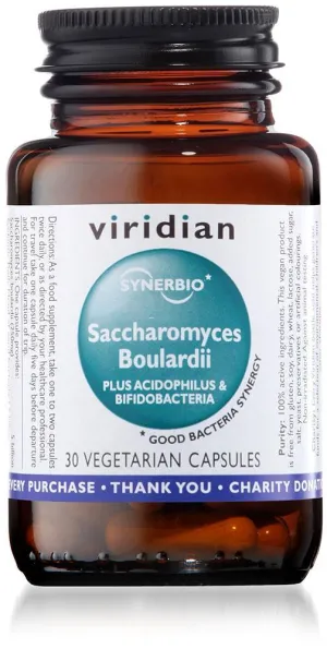 Viridian Synbiotic Saccharomyces Boulardii 30 Caps