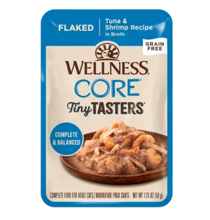 Wellness CORE® Tiny Tasters® Flaked Tuna & Shrimp Recipe 1.75-oz, Wet Cat Food