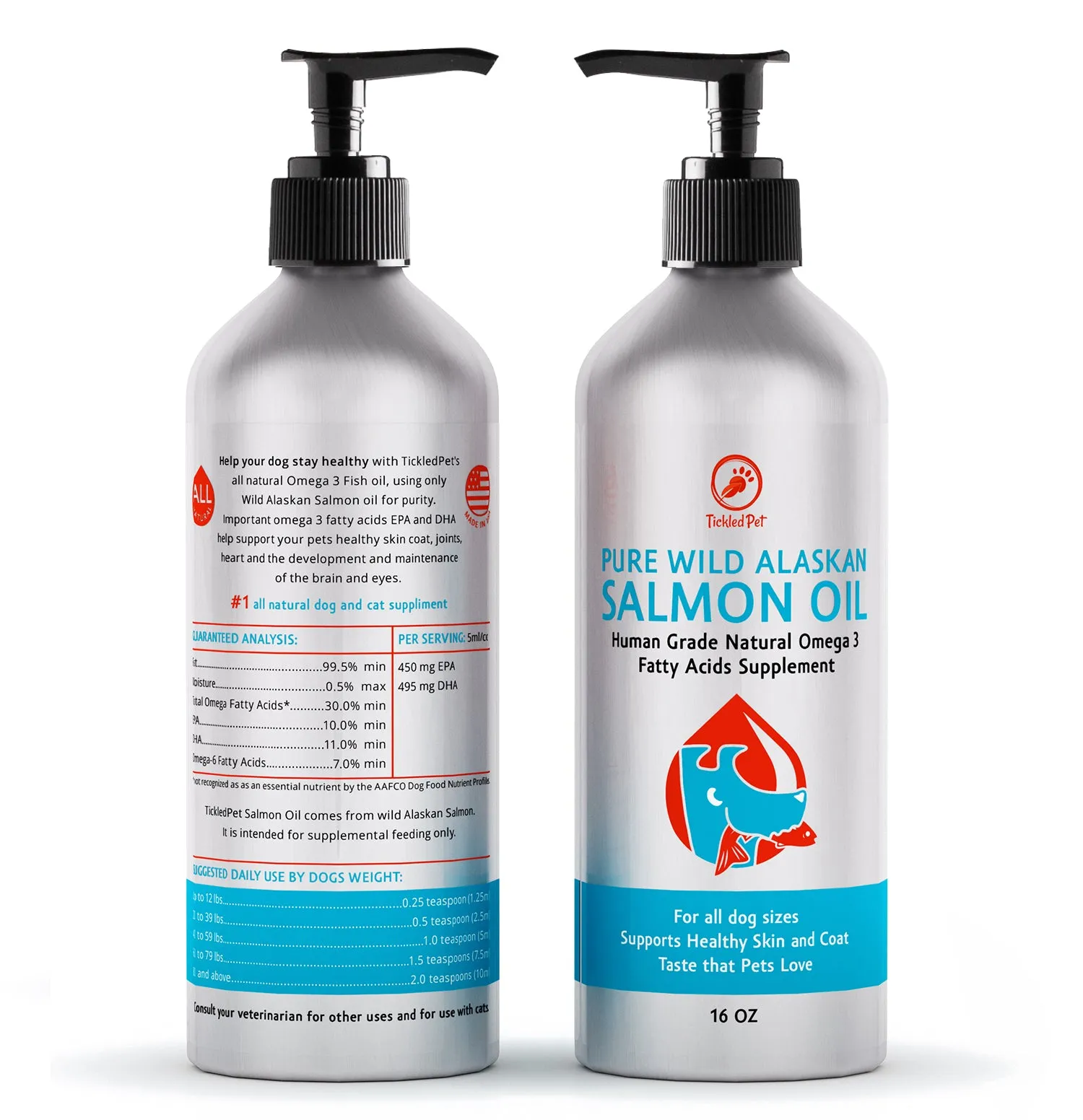 Wild Alaskan Salmon Oil 16oz | Dogs & Cats