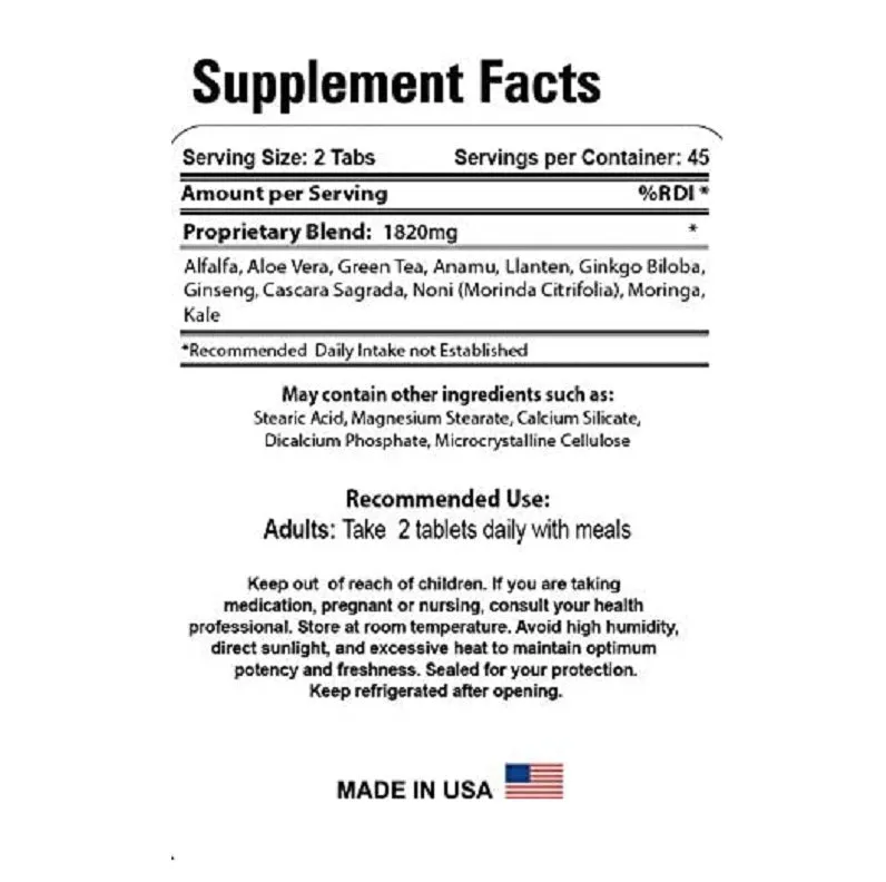 Wonder Herbs - 90 Tablets - Nourishes and Strengthens The Body - 100% Natural Dietary Supplement