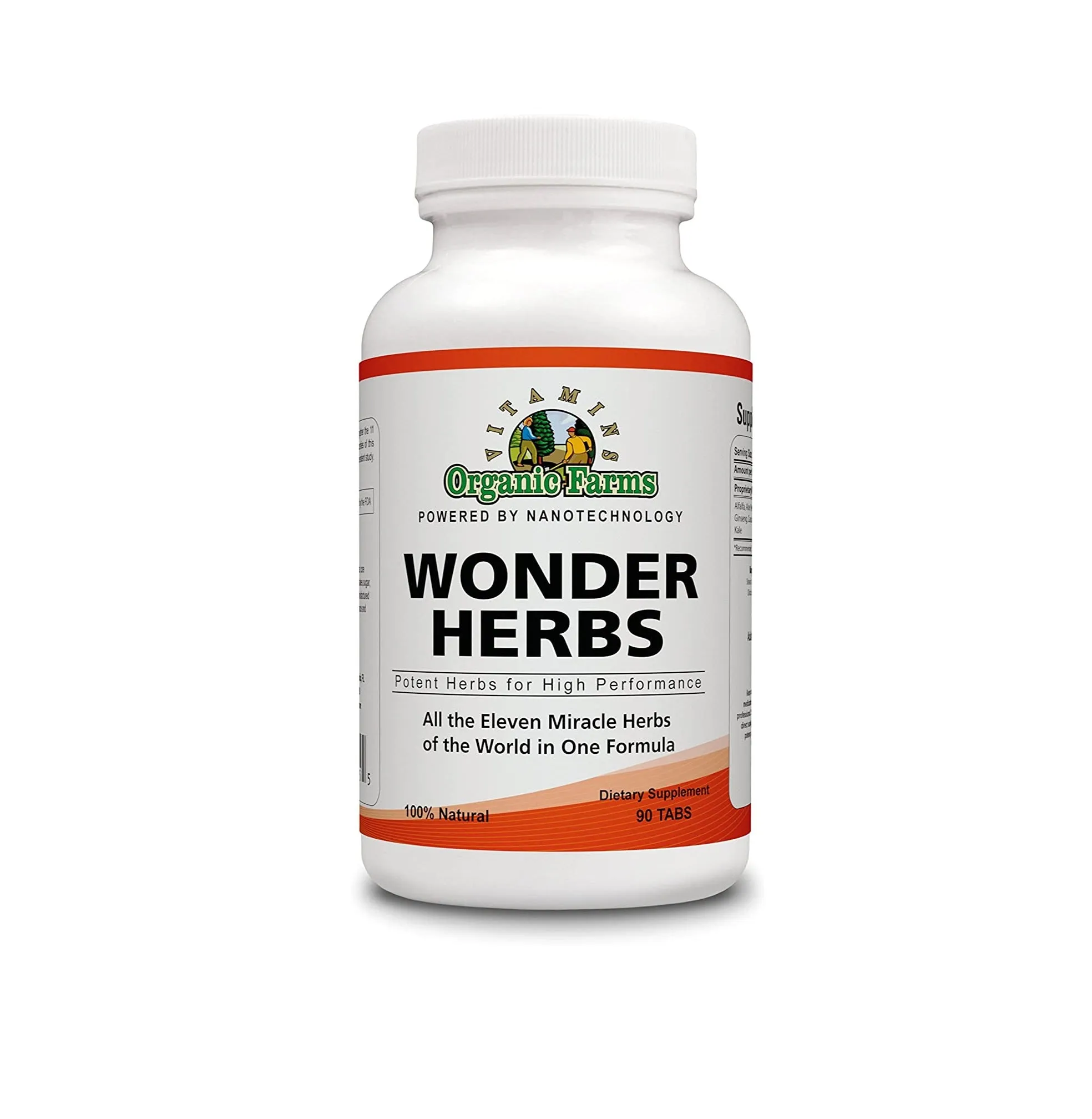 Wonder Herbs - 90 Tablets - Nourishes and Strengthens The Body - 100% Natural Dietary Supplement