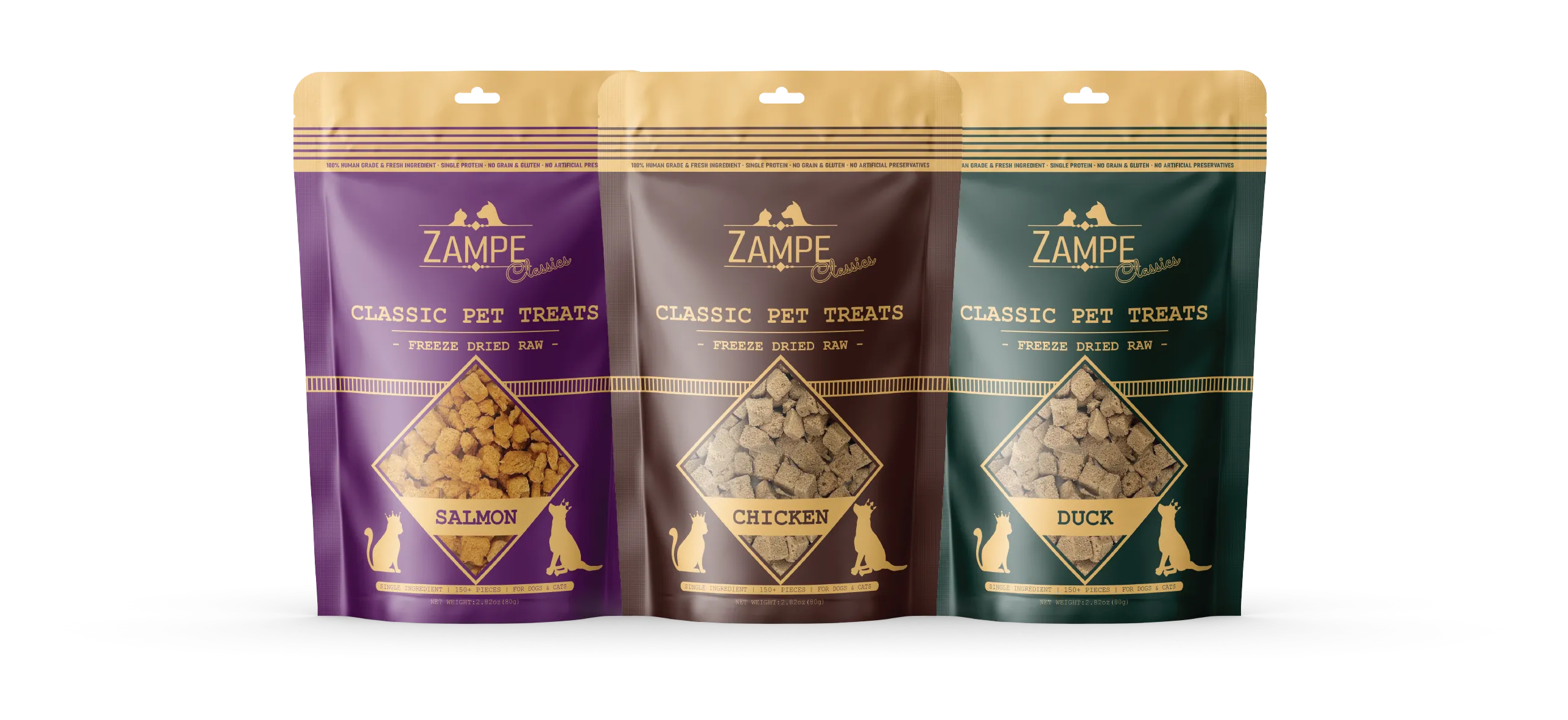 Zampe Freeze Dried Raw Treats (Duck) for Dogs and Cats