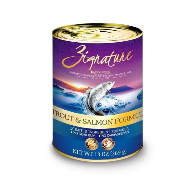 Zignature LID Trout & Salmon Recipe for Dogs 12x13oz cans