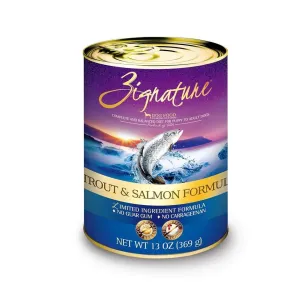 Zignature LID Trout & Salmon Recipe for Dogs 12x13oz cans